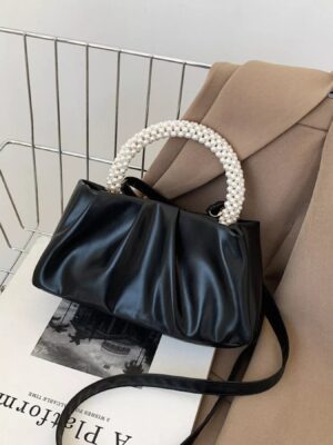 0a973a834a084c8e84459e1ffffcb380-Max-Origin.jpg Pearl Handle Ruched Crossbody Bag