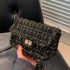 Tweed Flap Crossbody Bag