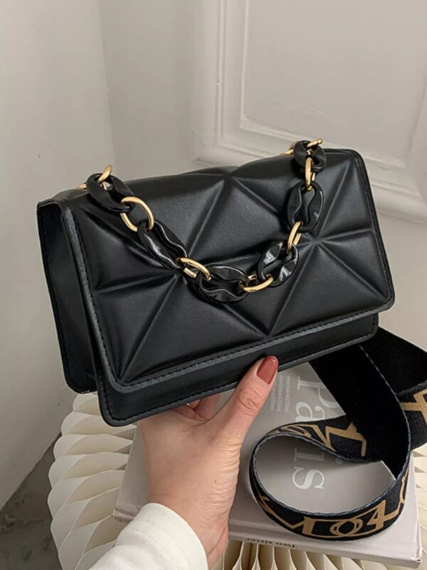 Quilted Adjustable Strap Crossbody Bag