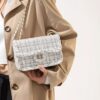Tweed Flap Crossbody Bag