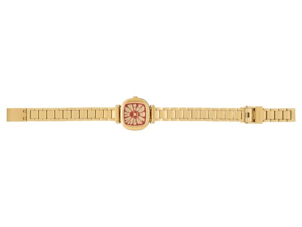 Moneypenny Flower Tire Gold Bordeaux