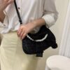 Bow Pearl Chain Crossbody Bag