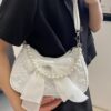 Bow Pearl Chain Crossbody Bag