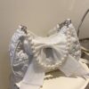 Bow Pearl Chain Crossbody Bag