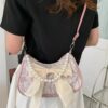 Bow Pearl Chain Crossbody Bag
