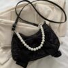Bow Pearl Chain Crossbody Bag