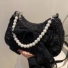 Bow Pearl Chain Crossbody Bag