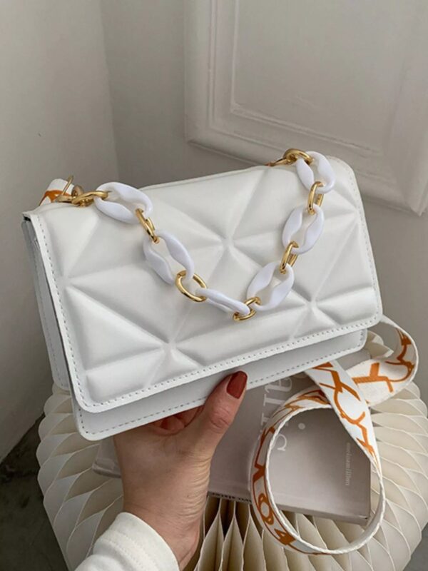 Quilted Adjustable Strap Crossbody Bag