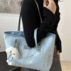 Embossed Pattern Shoulder Bag