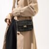 Tweed Flap Crossbody Bag