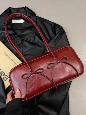 pu-leather-bow-trim-shoulder-bag-kawaii-lifestyle-suzrevera-2958349.jpg PU Leather Bow Trim Shoulder Bag