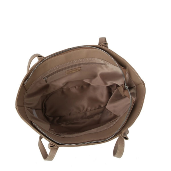 Twist Lock Winged Shoulder Tote Bag