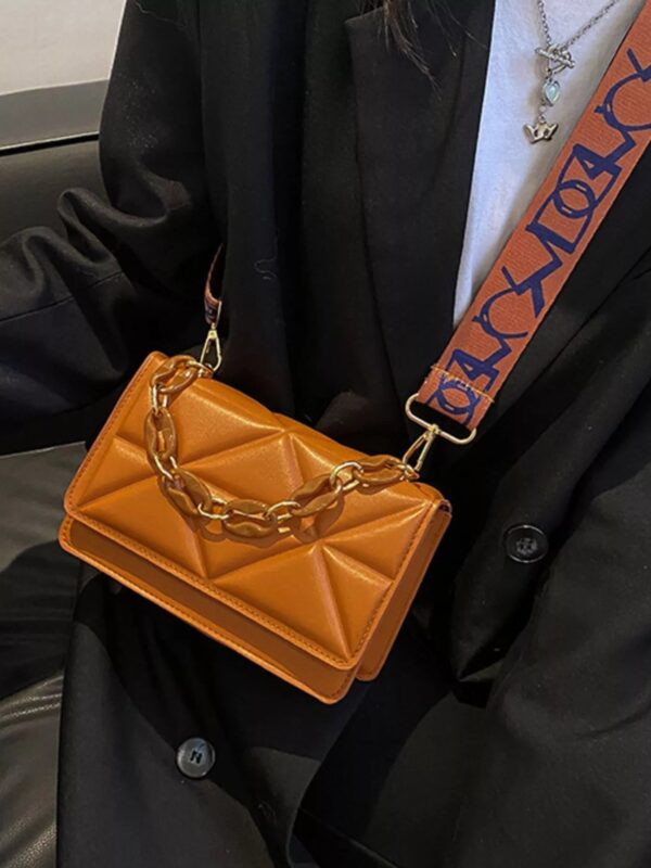 Quilted Adjustable Strap Crossbody Bag