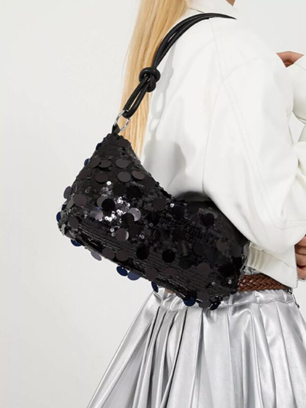 Sequin Embellished Shoulder Bag