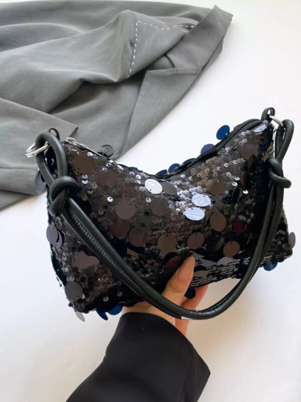 Sequin Embellished Shoulder Bag